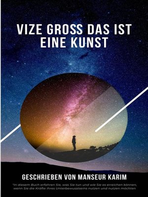 cover image of Vize groß das ist eine Kunst
